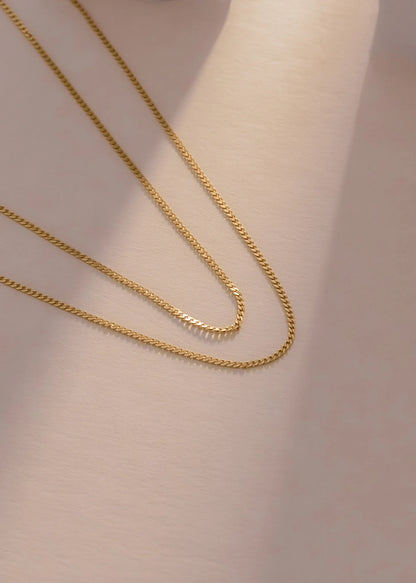 Cadena Cubanita IT 1.5 mm 65 cm Oro Laminado
