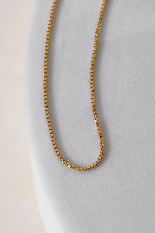 Cadena Veneciana IT 0.7 mm – 45 cm en Oro Laminado
