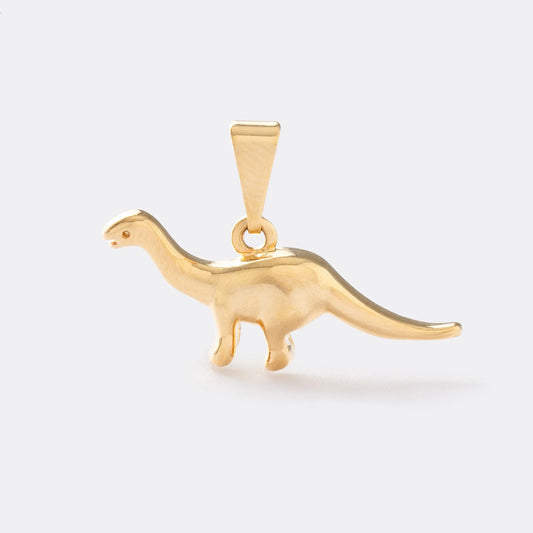 Dije Brachiosaurus en Oro Laminado
