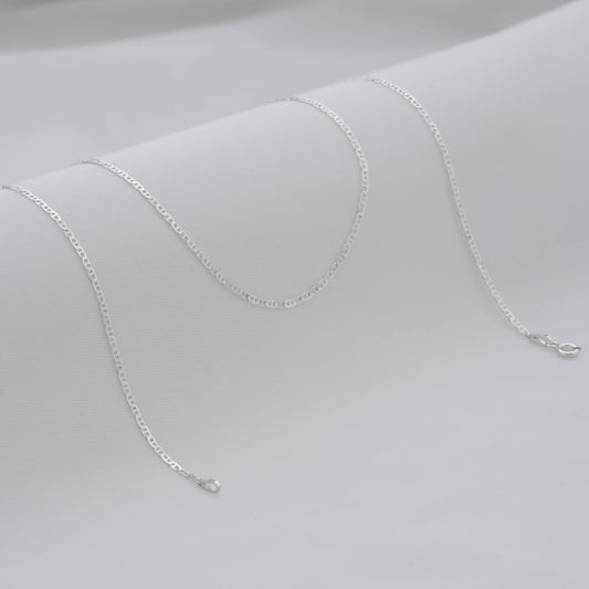 Cadena Marine de 1.5 mm y 45 cm en Plata