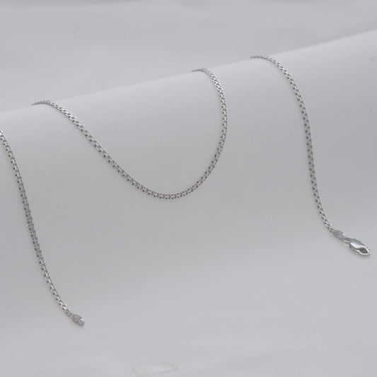 Cadena China de 2 mm y 45 cm en Plata