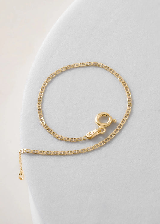 Pulsera Marine IT 1.5 mm 16 cm en Oro Laminado