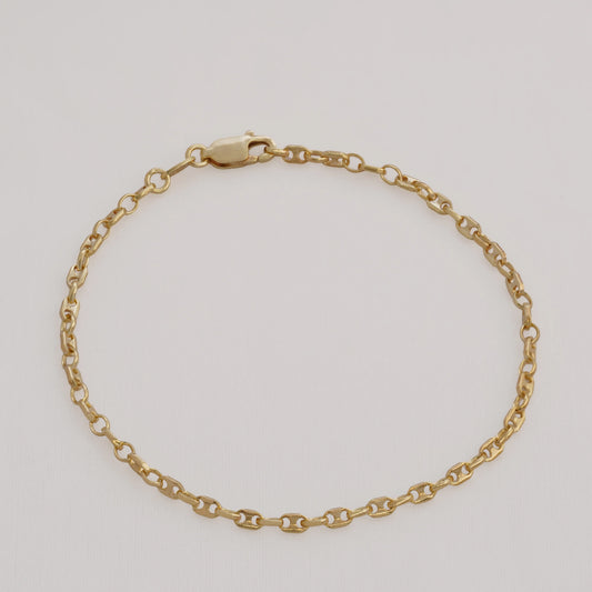 Pulsera GuccHi IT 2.5 mm 16 cm en Oro Laminado