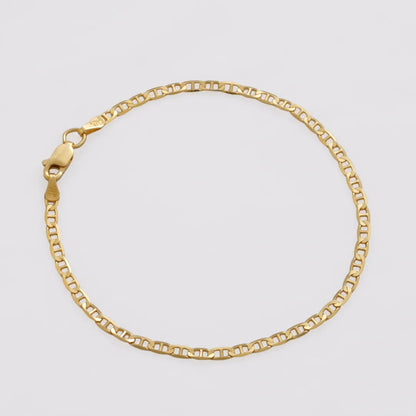 Pulsera Marine IT 2.8 mm 19.5 cm en Oro Laminado