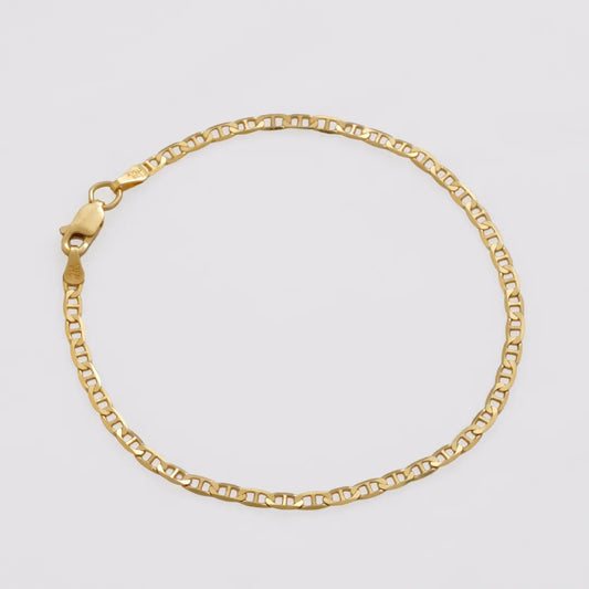 Pulsera Marine IT 2.8 mm 19.5 cm en Oro Laminado