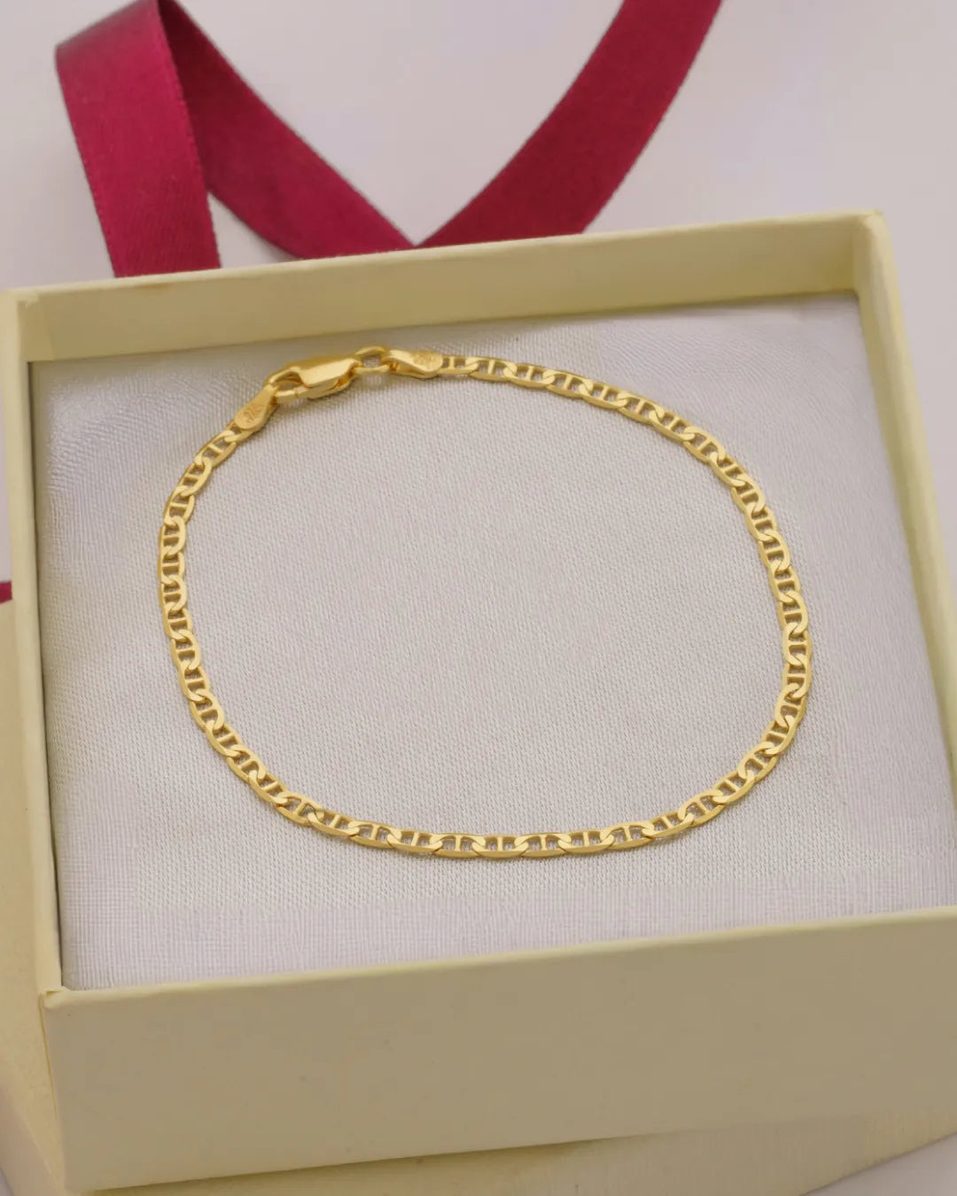 Pulsera Marine IT 2.8 mm 19.5 cm en Oro Laminado