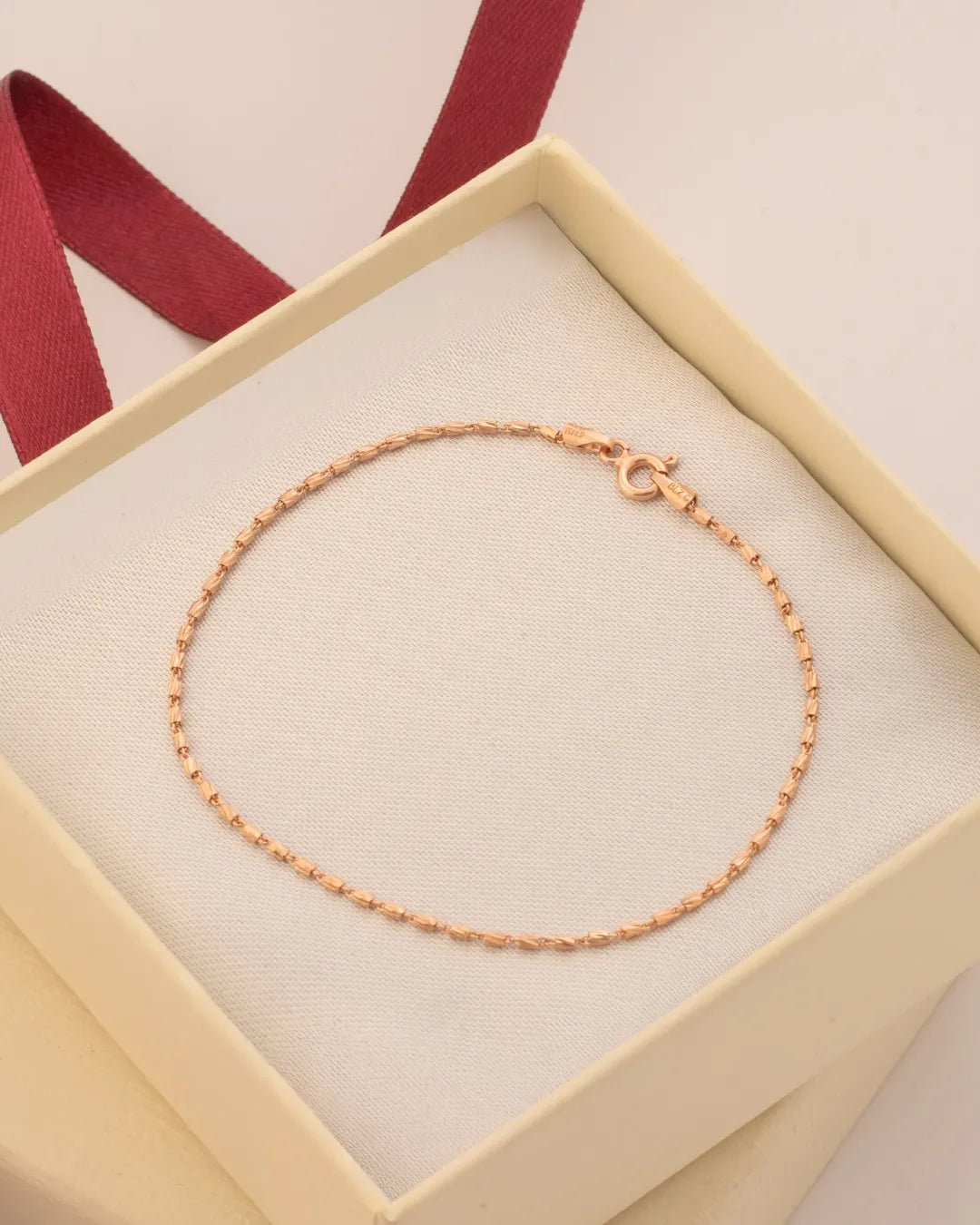 Pulsera Tube Gold IT 19.5 cm en oro laminado elegante