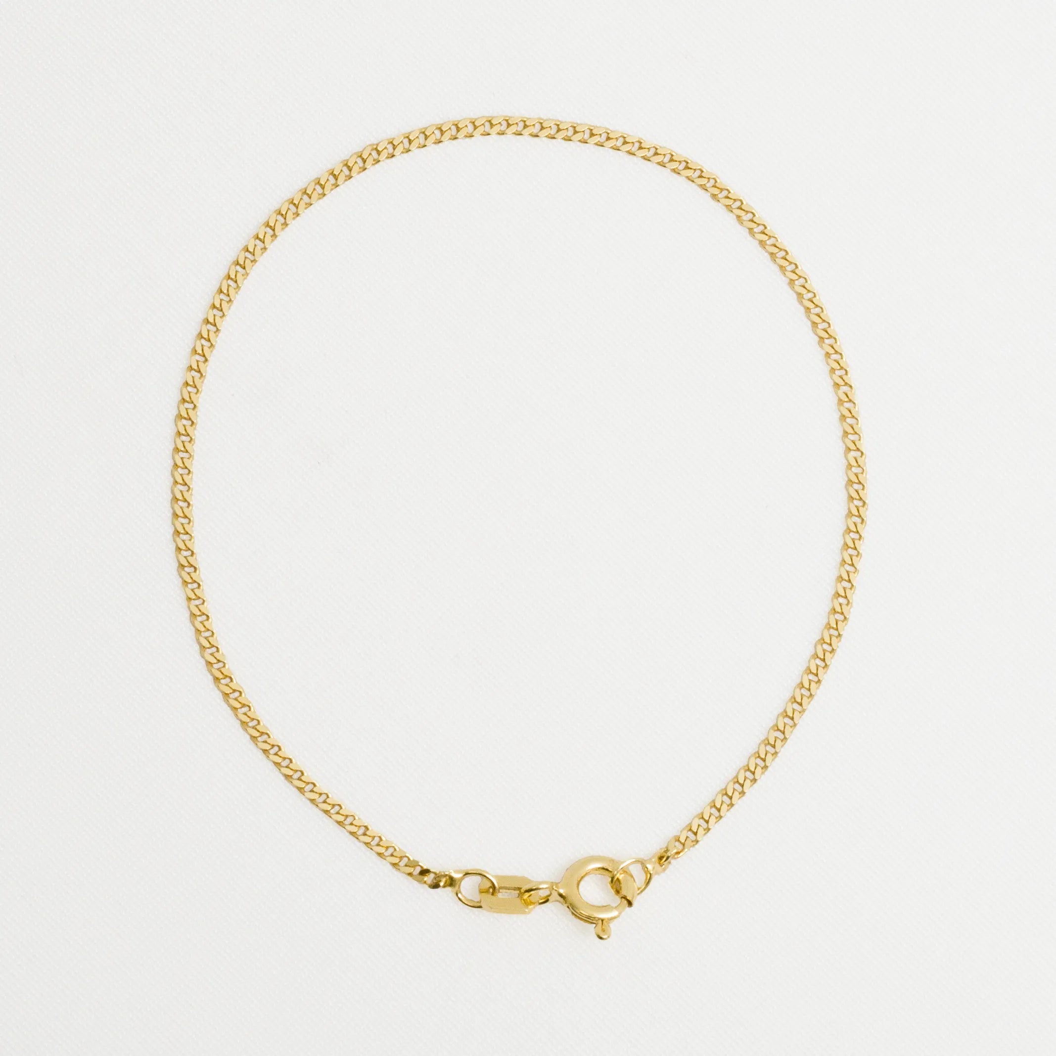 Pulsera Cubanita IT 1.5 mm 16 cm en Oro Laminado