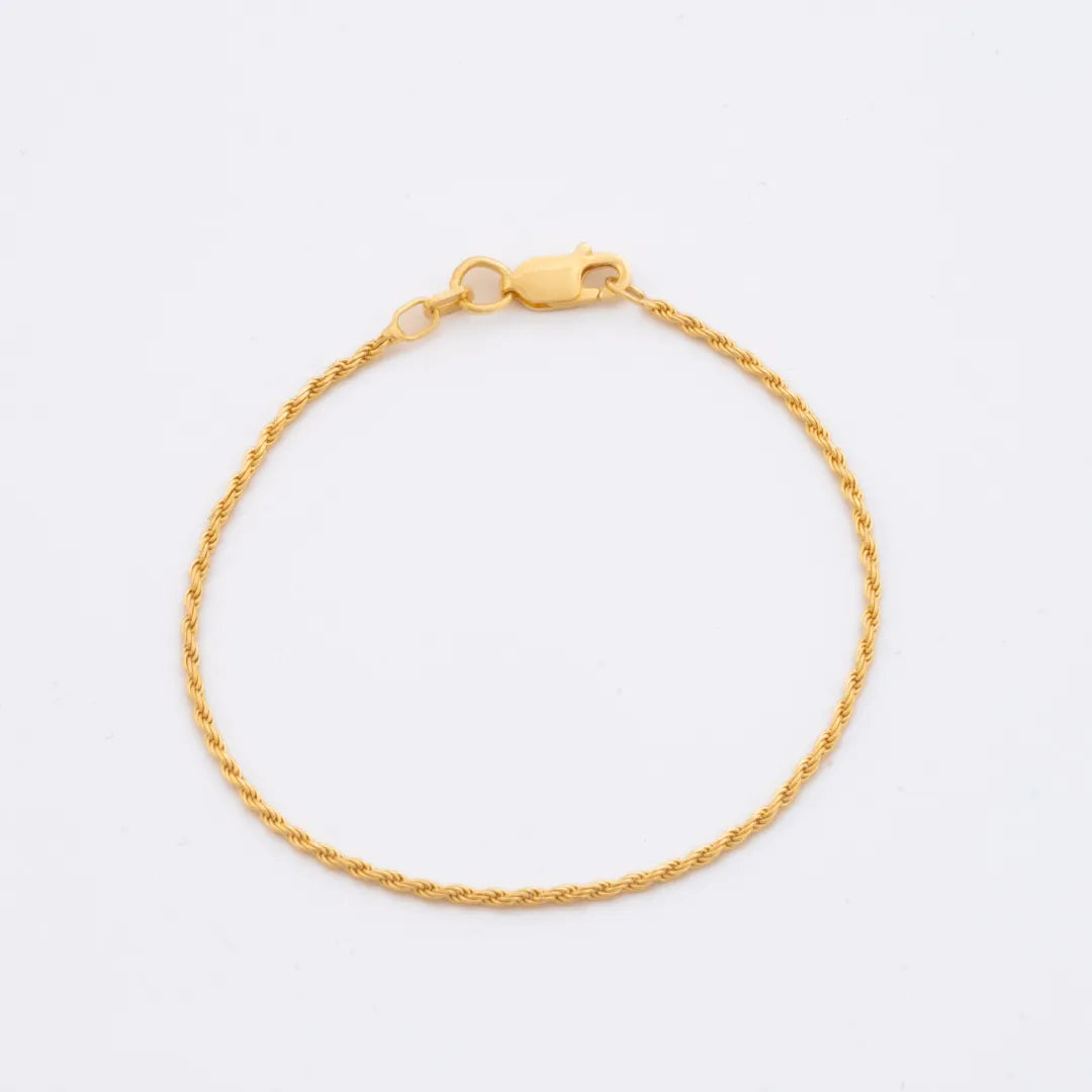 Pulsera Lazito IT 1.3 mm 16 cm en Oro Laminado