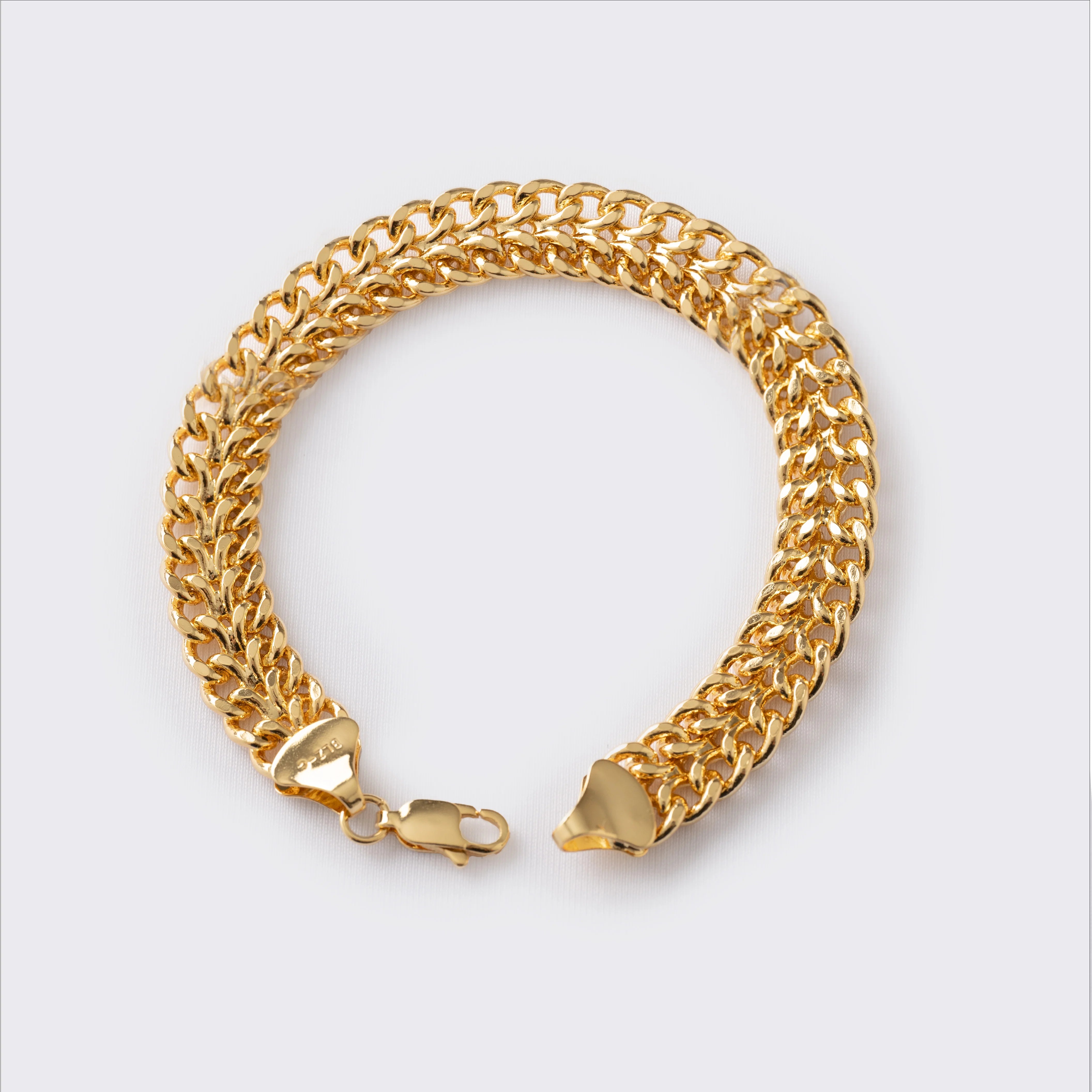 Pulsera Franco 20 cm en Oro Laminado