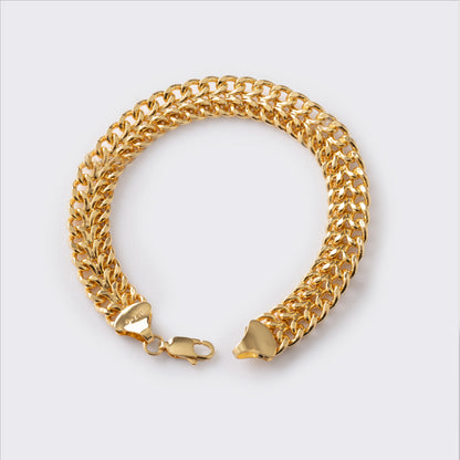Pulsera Franco 20 cm en Oro Laminado