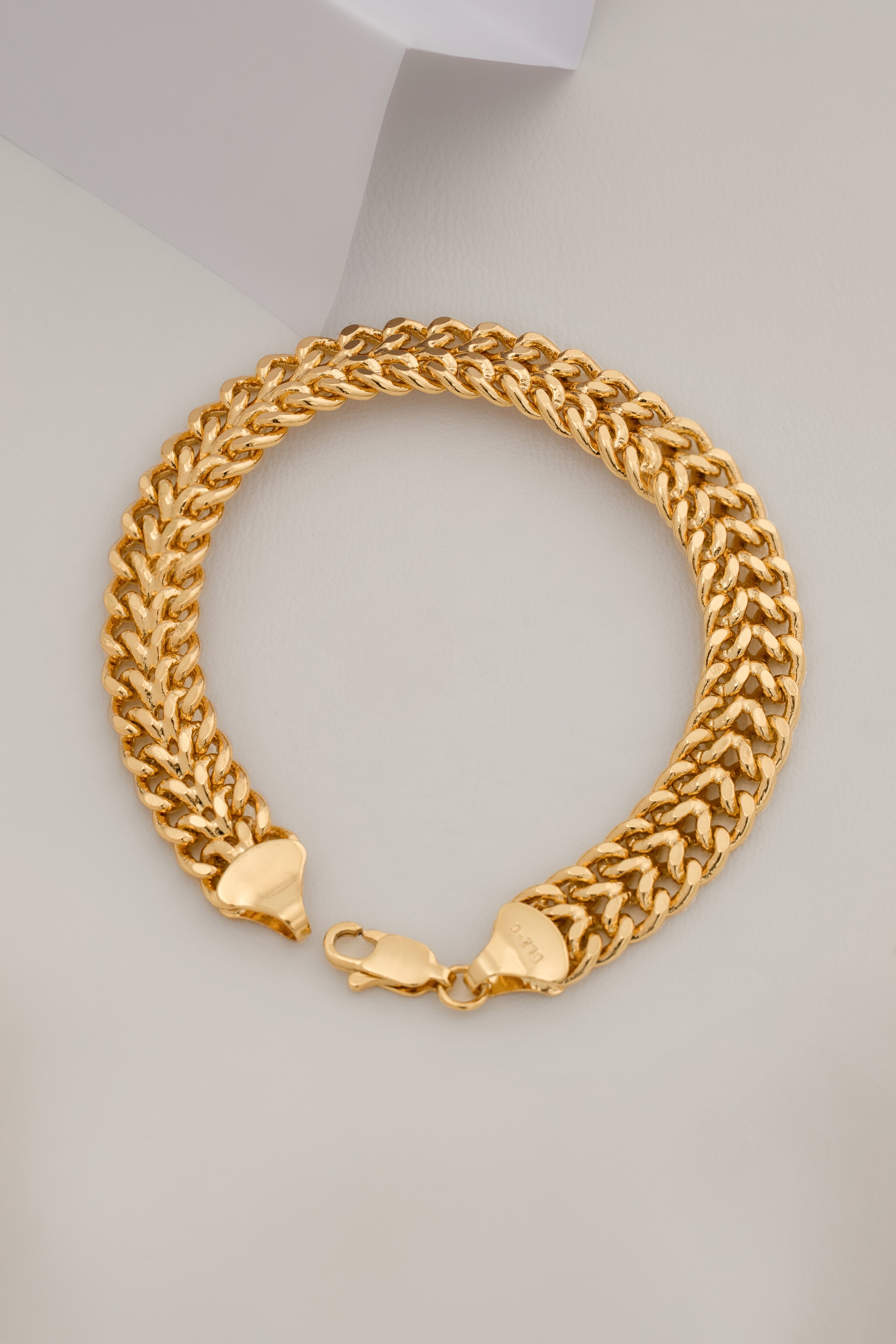 Pulsera Franco 20 cm en Oro Laminado