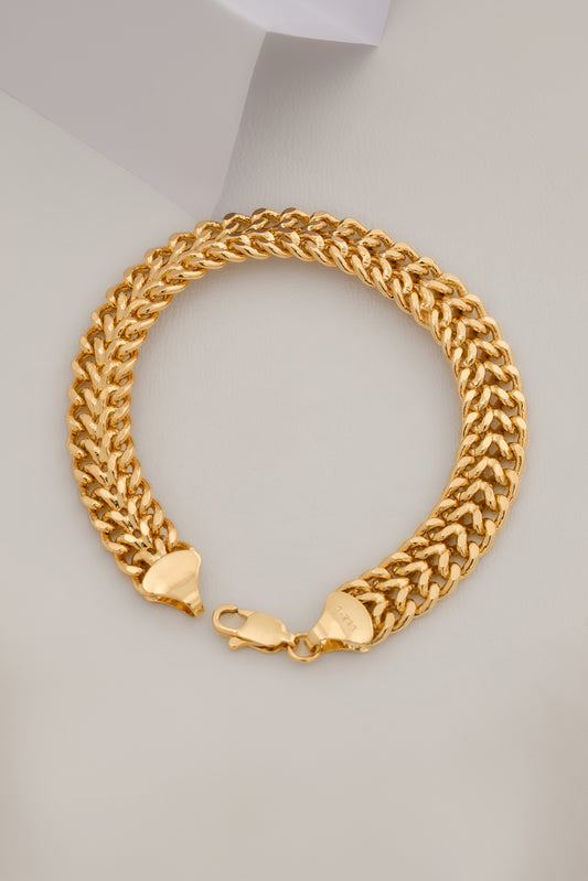 Pulsera Franco 20 cm en Oro Laminado