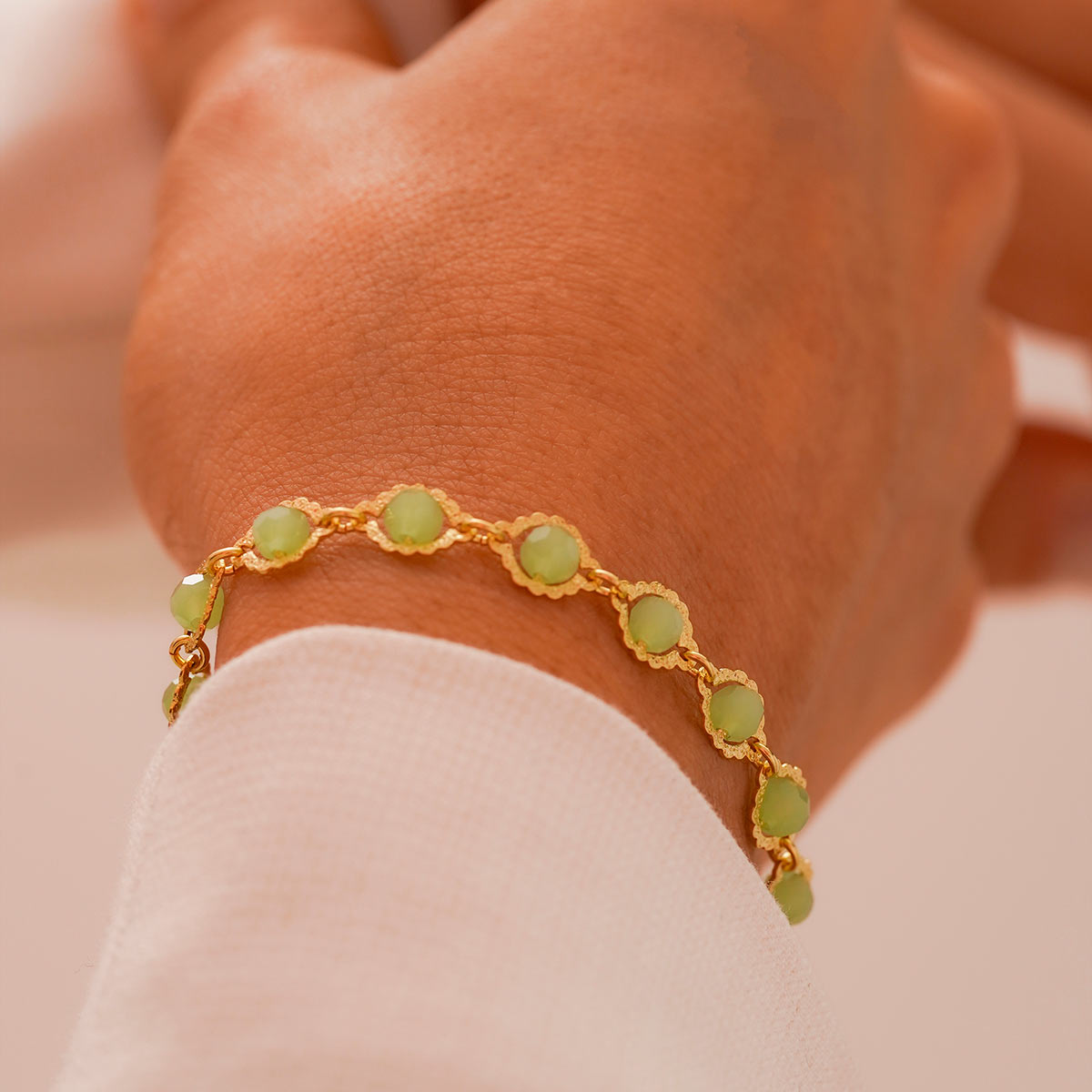 Pulsera Sweet Lemon 16 cm + Extensor en Oro Laminado