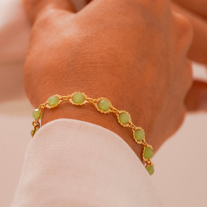 Pulsera Sweet Lemon 16 cm + Extensor en Oro Laminado