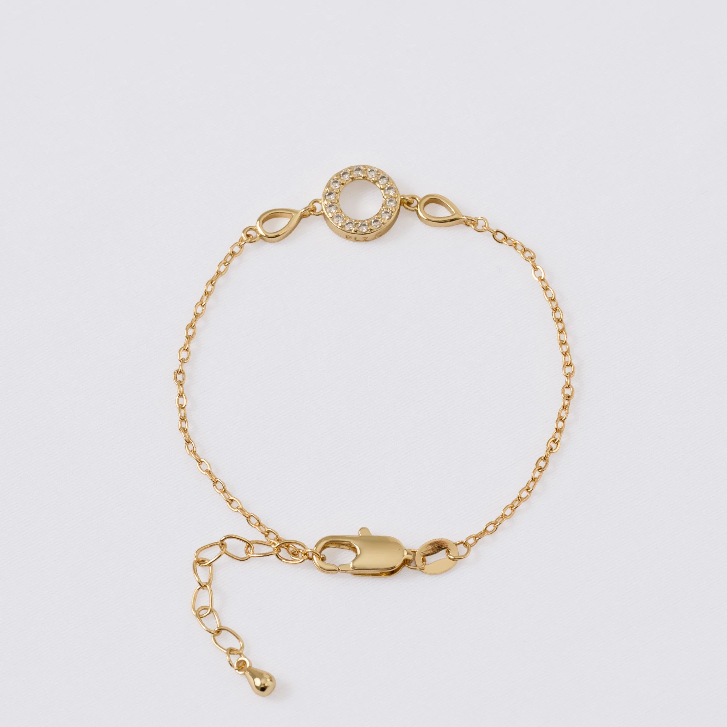 Pulsera Chic 16 cm + Extensor en Oro Laminado