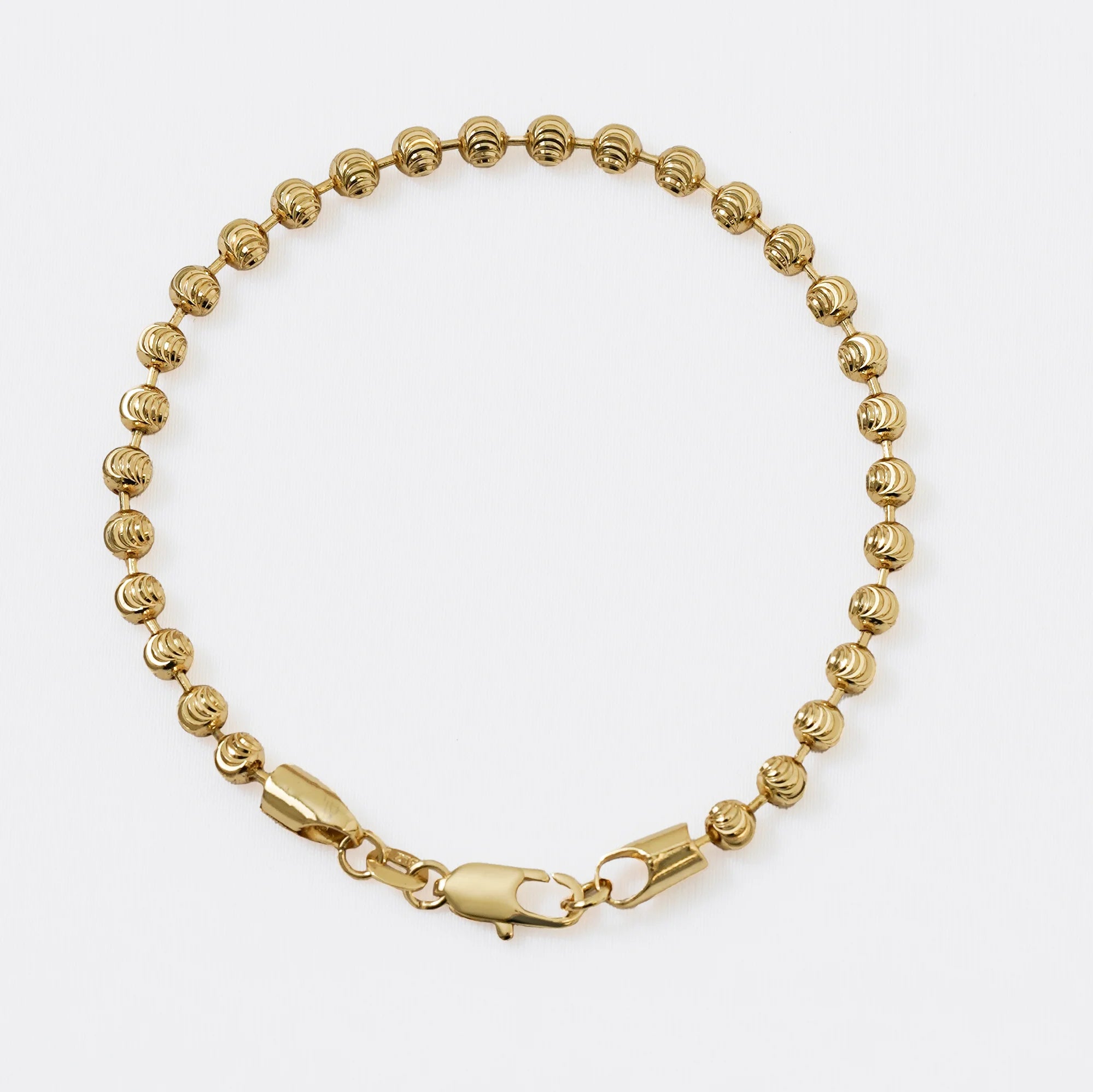 Pulsera Italiana 20 cm 4 mm en Oro Laminado