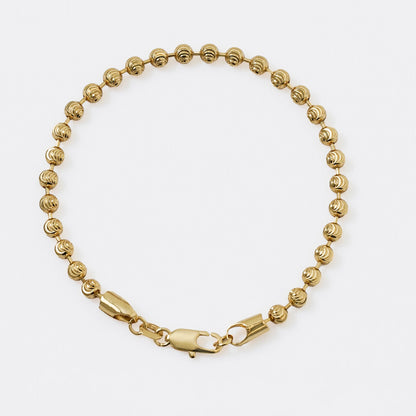 Pulsera Italiana 20 cm 4 mm en Oro Laminado