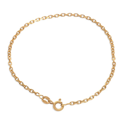 Pulsera Aros IT 2 mm 19 cm en Oro Laminado