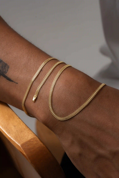 Pulsera Arrow IT 2.6 mm 19.5 cm en Oro Laminado