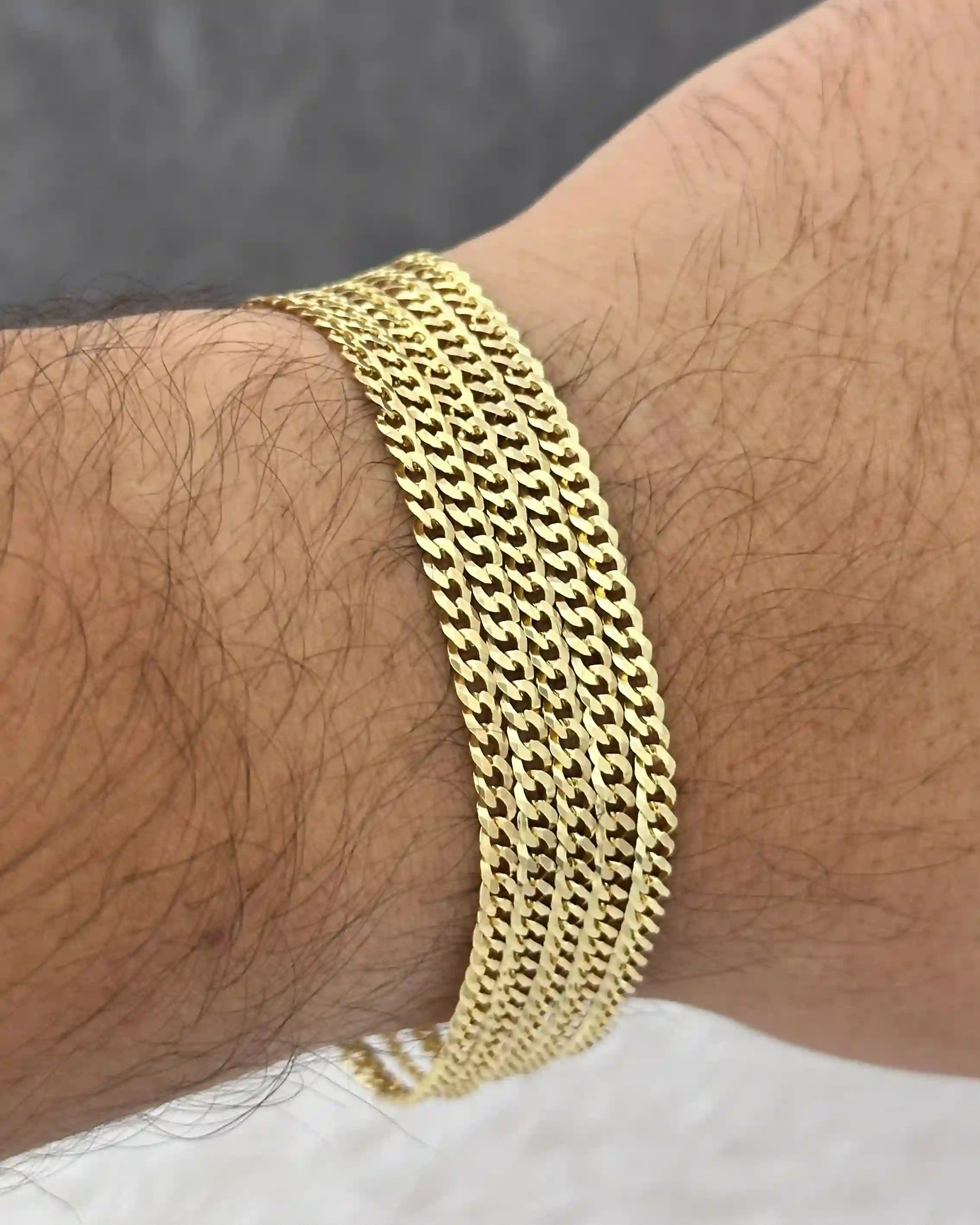 Pulsera Cuban Link IT 3.1 mm 19 cm en Oro Laminado
