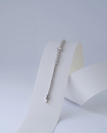 Pulsera Claire MT 17,5 cm en Plata