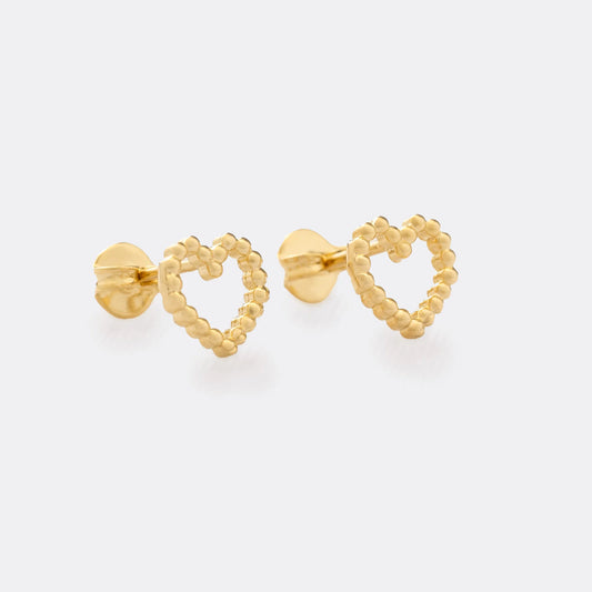 Topos Corazón París en Oro Laminado