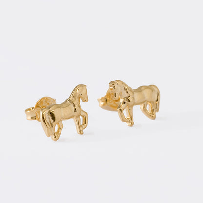 Topos Caballo en Oro Laminado