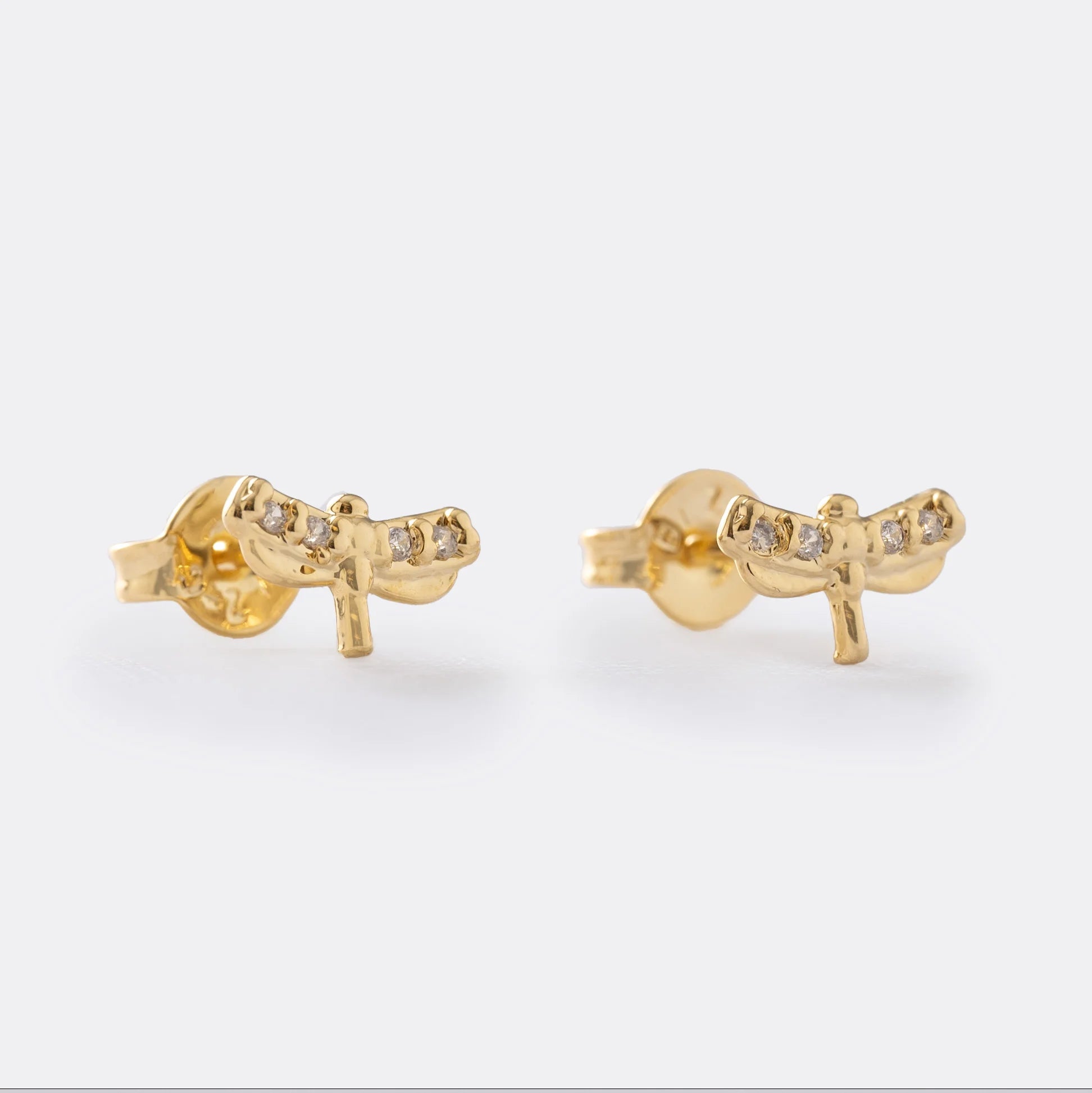 Topos Libélula en Oro Laminado