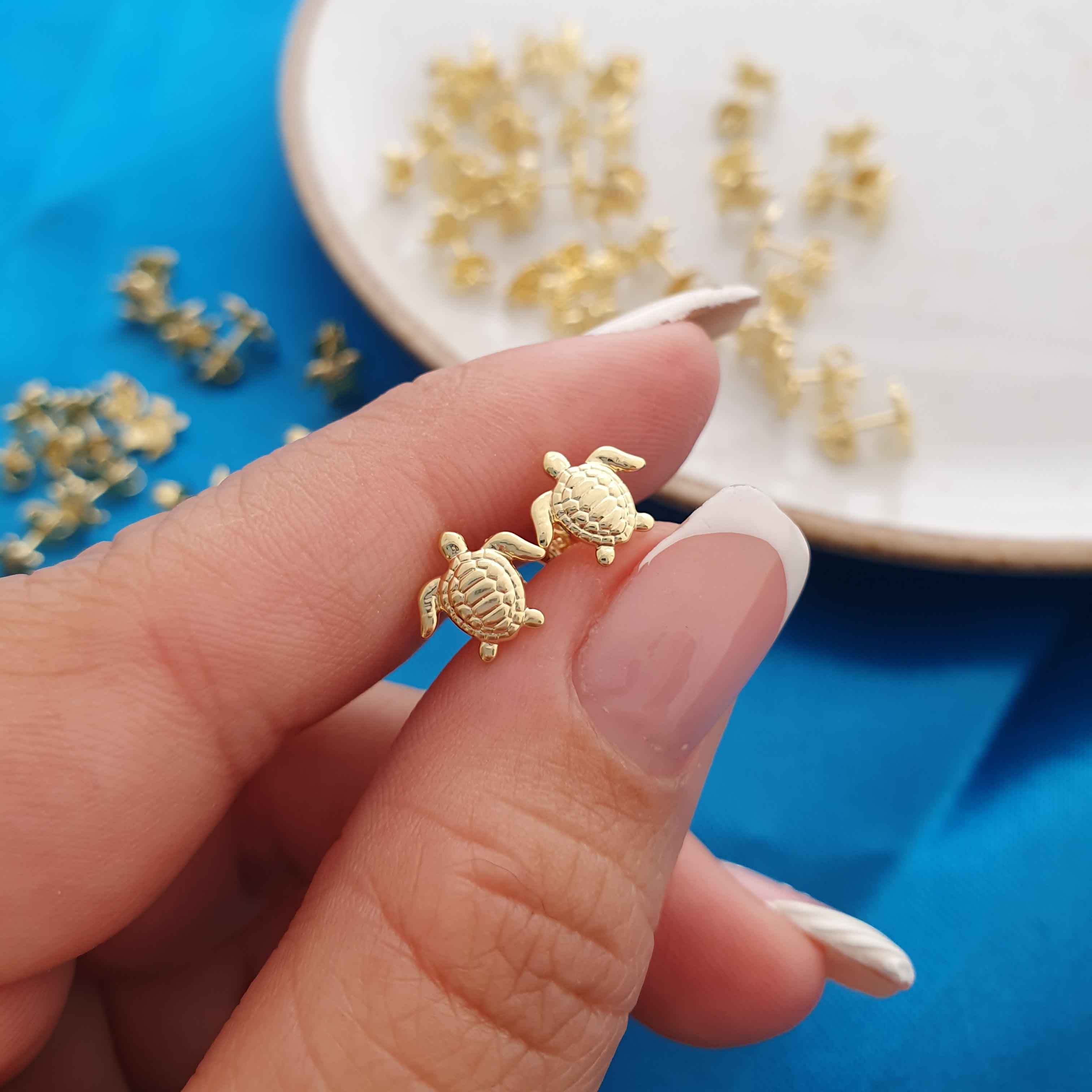 Topos Turtle en Oro Laminado